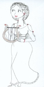 lyre player copyright 2001 Nyani-Iisha Martin